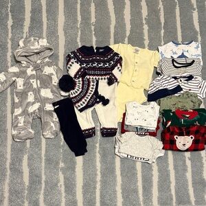 Newborn - 0-3 month clothing bundle